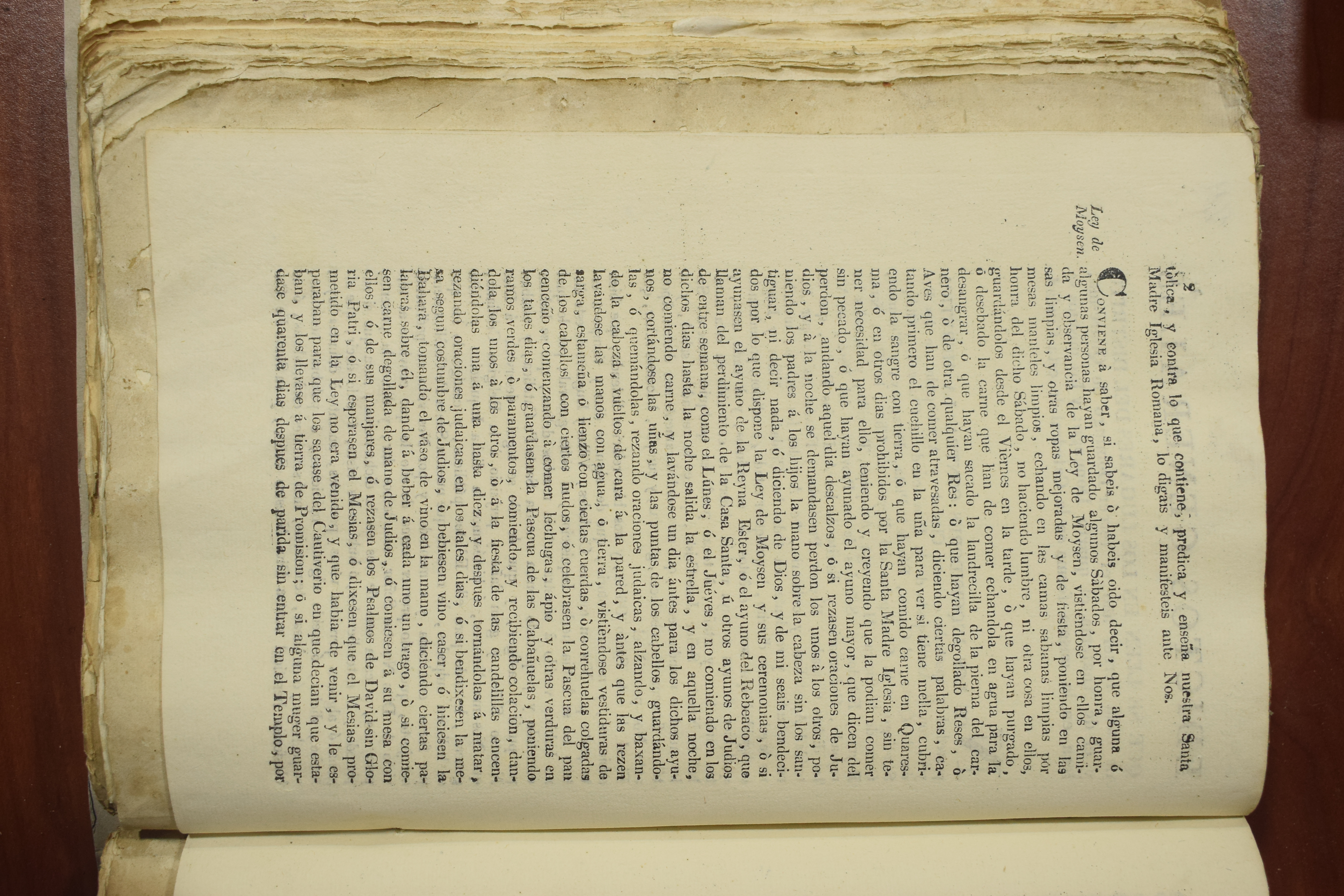 Interrogatorio sobre prácticas judaizantes contrarias a la Iglesia Romana